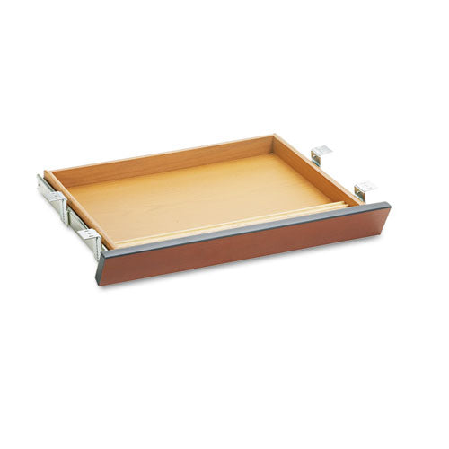 Laminate Angled Center Drawer, 22w X 15.38d X 2.5h, Mahogany