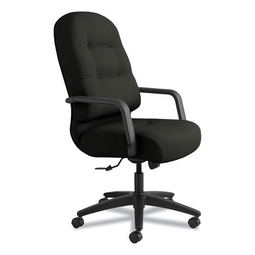 Pillow-soft 2090 Series Executive High-back Swivel-tilt Chair, Supports Up To 300 Lbs., Black Seat-black Back, Black Base