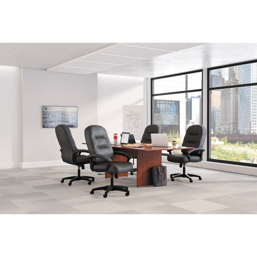 Pillow-soft 2090 Series Executive High-back Swivel-tilt Chair, Supports Up To 250 Lbs., Black Seat-black Back, Black Base