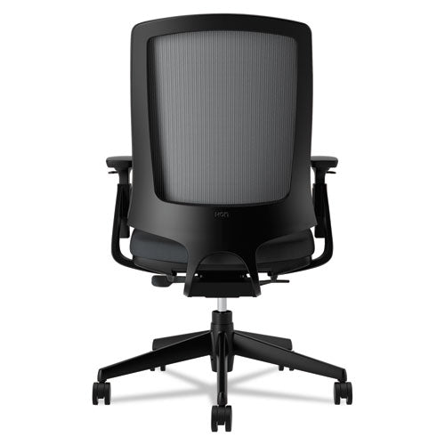 Lota Series Mesh Mid-back Work Chair, Supports Up To 250 Lbs., Black Seat-black Back, Black Base
