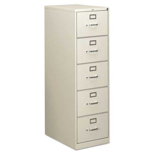 310 Series Five-drawer Full-suspension File, Legal, 18.25w X 26.5d X 60h, Light Gray