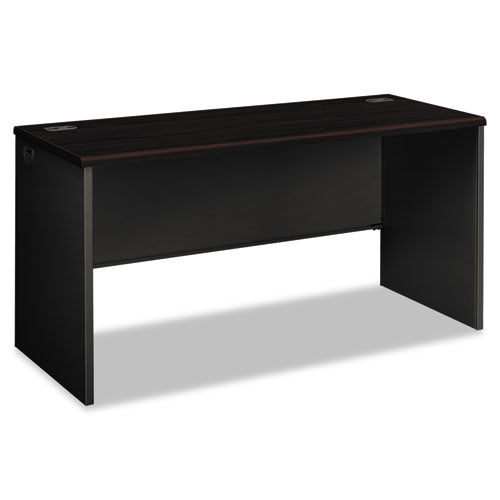 38000 Series Desk Shell, 60w X 24d X 29.5h, Mahogany-charcoal