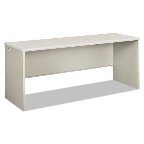 38000 Series Desk Shell, Laminate, 72w X 24d X 30h, Silver Mesh-light Gray