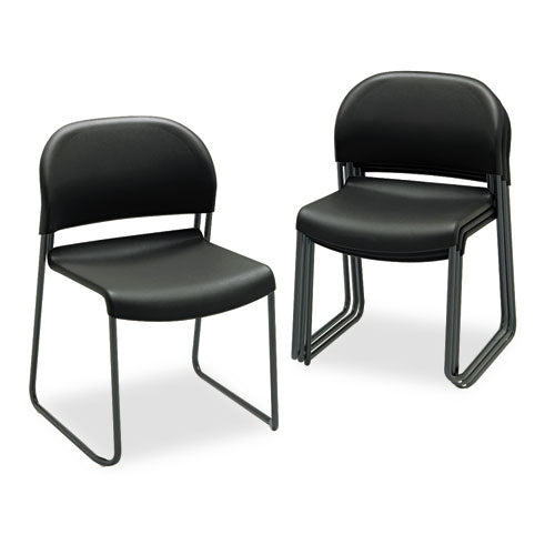 Gueststacker High Density Chairs, Regatta Seat-regatta Back, Black Base, 4-carton