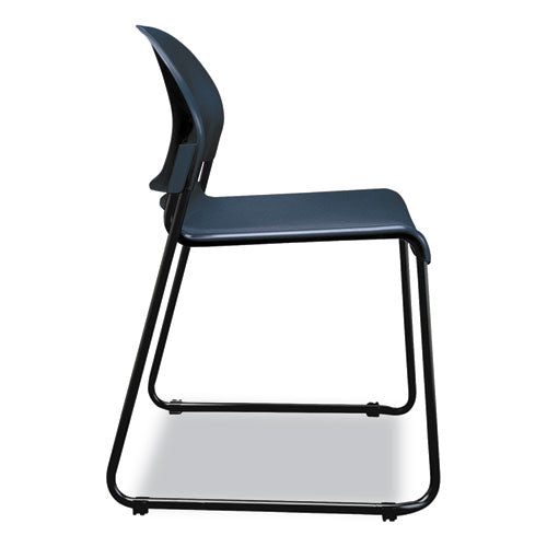 Gueststacker High Density Chairs, Regatta Seat-regatta Back, Black Base, 4-carton