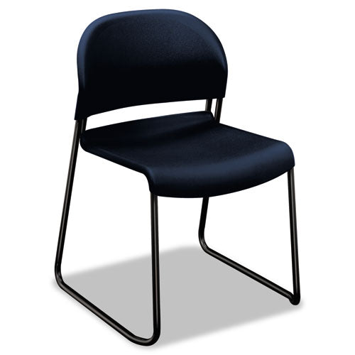 Gueststacker High Density Chairs, Regatta Seat-regatta Back, Black Base, 4-carton