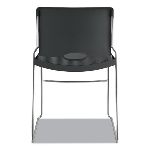 Olson Stacker High Density Chair, Lava Seat-lava Back, Chrome Base, 4-carton