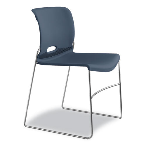 Olson Stacker High Density Chair, Regatta Seat-regatta Back, Chrome Base, 4-carton
