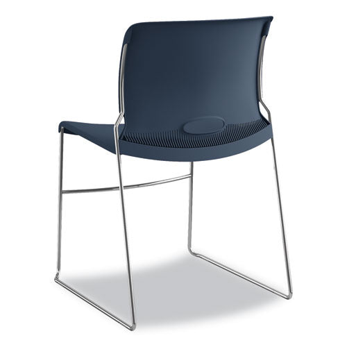 Olson Stacker High Density Chair, Regatta Seat-regatta Back, Chrome Base, 4-carton