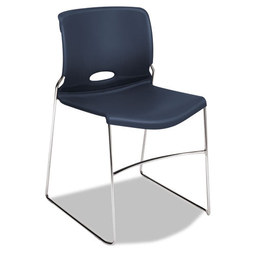 Olson Stacker High Density Chair, Regatta Seat-regatta Back, Chrome Base, 4-carton