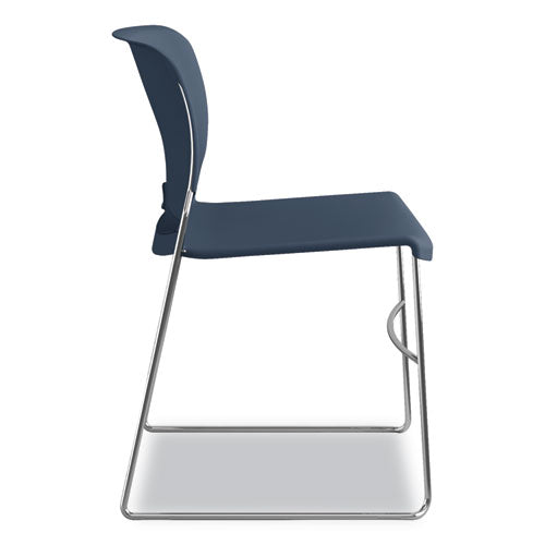Olson Stacker High Density Chair, Regatta Seat-regatta Back, Chrome Base, 4-carton