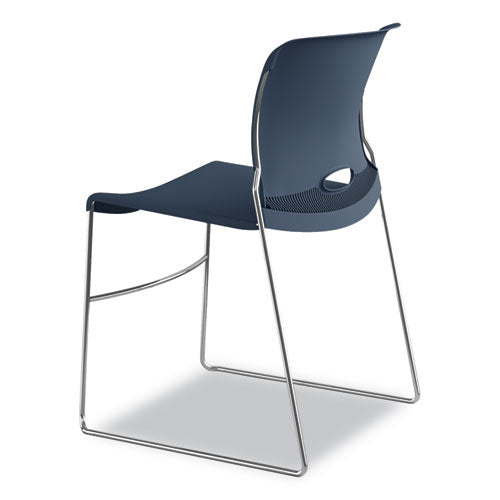 Olson Stacker High Density Chair, Regatta Seat-regatta Back, Chrome Base, 4-carton