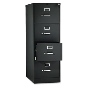 510 Series Four-drawer Full-suspension File, Legal, 18.25w X 25d X 52h, Black