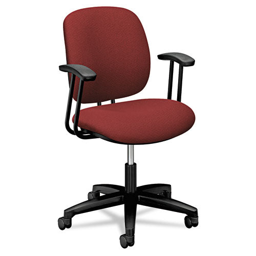 Comfortask Task Swivel Chair, Supports Up To 300 Lbs., Black Seat, Black Back, Black Base
