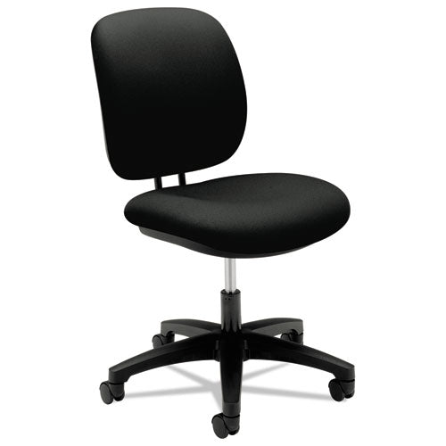 Comfortask Task Swivel Chair, Supports Up To 300 Lbs., Black Seat, Black Back, Black Base