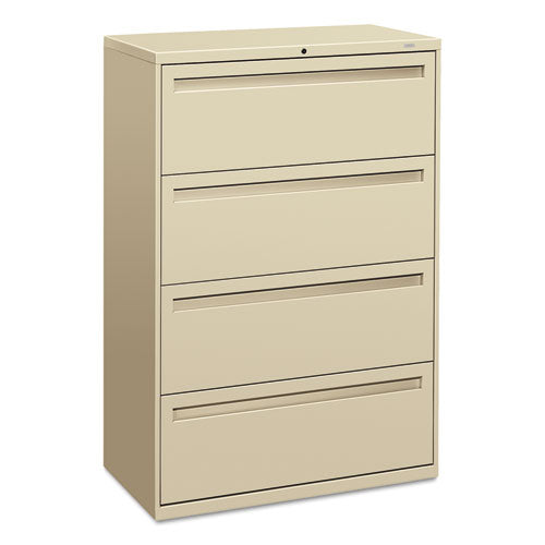 700 Series Four-drawer Lateral File, 36w X 18d X 52.5h, Putty