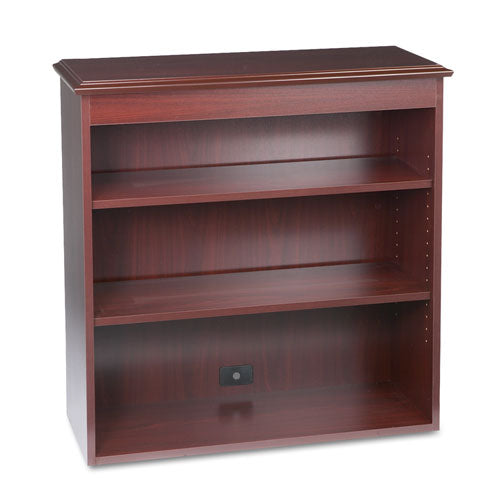 94000 Series Bookcase Hutch, 35.75w X 14.31d X 37h, Mahogany