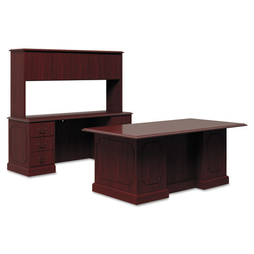 94000 Series Kneespace Credenza, 72w X 24d X 29.5h, Mahogany