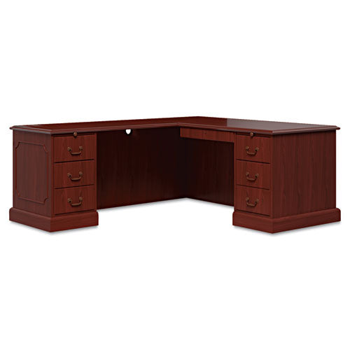 94000 Series "l" Desk For Left Return, 66w X 30d X 29.5h, Mahogany