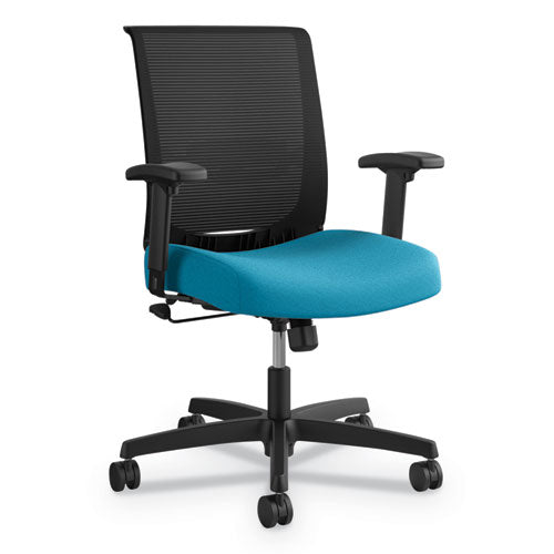 Convergence Mid-back Task Chair With Swivel-tilt Control, Supports Up To 275 Lbs, Black Seat, Black Back, Black Base