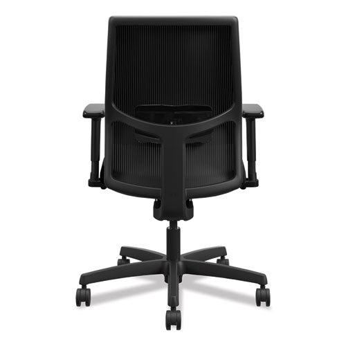 Ignition 2.0 4-way Stretch Low-back Mesh Task Chair, Supports Up To 300 Lbs., Black Seat-back, Black Base