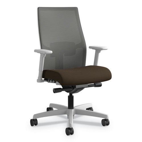 Ignition 2.0 4-way Stretch Low-back Mesh Task Chair, Supports Up To 300 Lbs., Ruby Seat, Black Back-base
