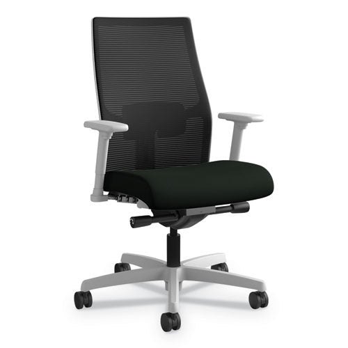 Ignition 2.0 4-way Stretch Mid-back Mesh Task Chair, Supports Up To 300 Lbs, Black Seat-back, Black Base