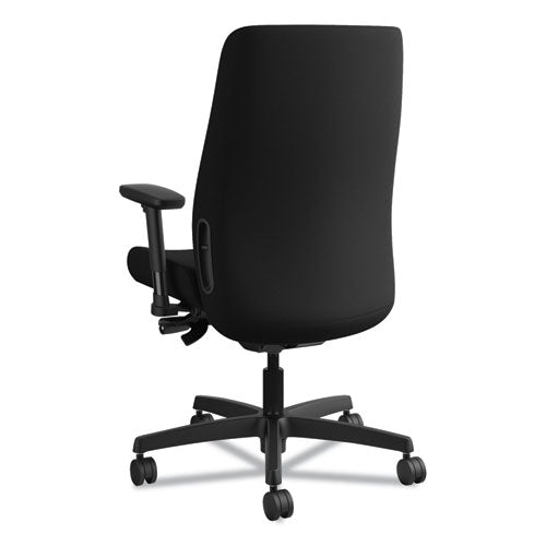 Endorse Upholstered Mid-back Work Chair, Supports Up To 300 Lbs., Black Seat-black Back, Black Base