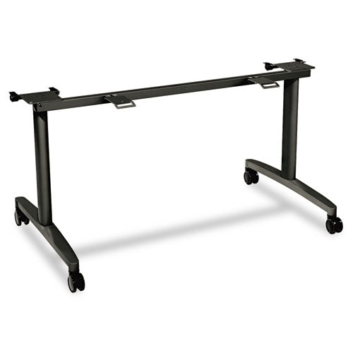 Huddle Flip-top Base For 30" Deep Table Tops, 51-5-8w X 23-1-2d, Black