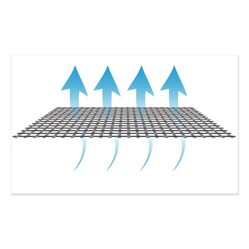 Boda Series Mesh-padded Mesh High-back Work Chair, Supports Up To 250 Lbs., Black Seat-black Back, Titanium Base