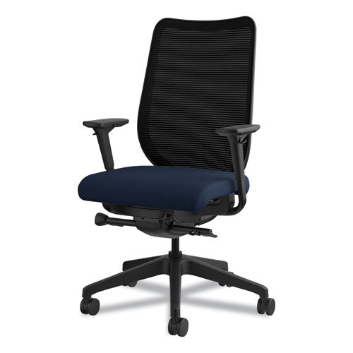 Nucleus Series Work Chair With Ilira-stretch M4 Back, Supports Up To 300 Lbs., Navy Seat-back, Black Base