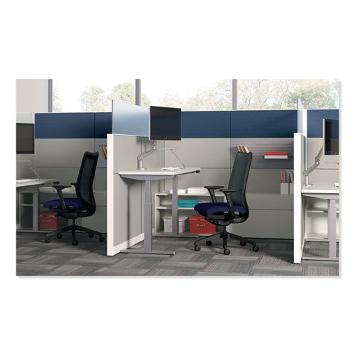 Nucleus Series Work Chair With Ilira-stretch M4 Back, Supports Up To 300 Lbs., Navy Seat-back, Black Base