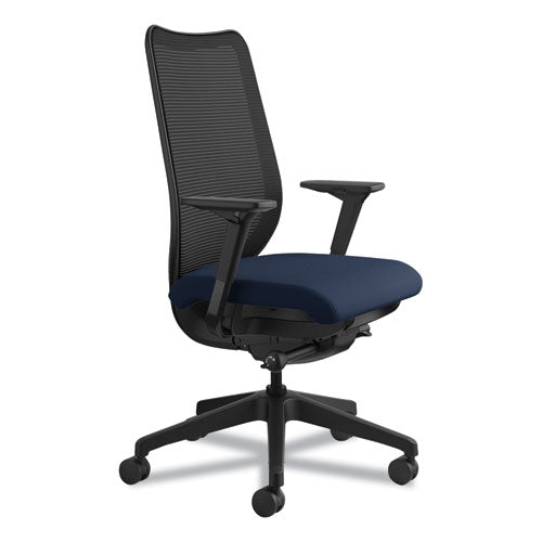 Nucleus Series Work Chair With Ilira-stretch M4 Back, Supports Up To 300 Lbs., Navy Seat-back, Black Base