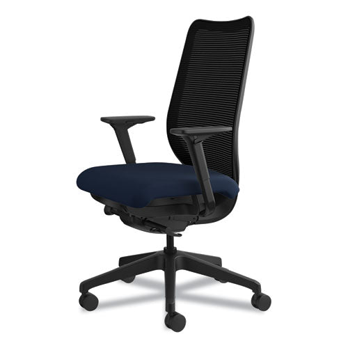 Nucleus Series Work Chair With Ilira-stretch M4 Back, Supports Up To 300 Lbs., Navy Seat-back, Black Base