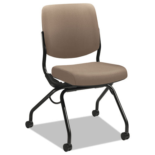 Perpetual Series Folding Nesting Chair, Morel Seat-morel Back, Black Base