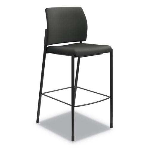 Accommodate Series Café Stool, Supports Up To 300 Lbs., Black Seat-black Back, Black Base