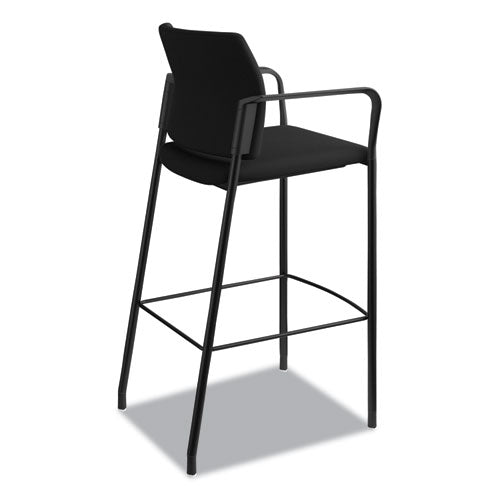 Accommodate Series Café Stool, Supports Up To 300 Lbs., Black Seat-black Back, Black Base