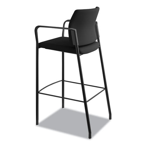 Accommodate Series Café Stool, Supports Up To 300 Lbs., Black Seat-black Back, Black Base