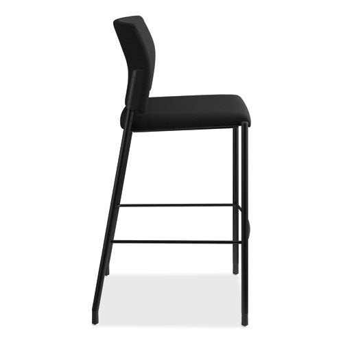 Accommodate Series Café Stool, Supports Up To 300 Lbs., Black Seat-black Back, Black Base