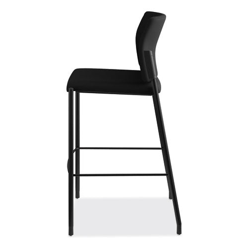 Accommodate Series Café Stool, Supports Up To 300 Lbs., Black Seat-black Back, Black Base