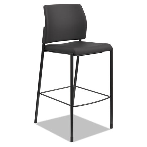 Accommodate Series Café Stool, Supports Up To 300 Lbs., Black Seat-black Back, Black Base
