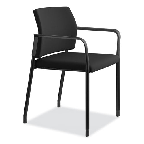 Accommodate Series Guest Chair, 23.25" X 21" X 32", Black Seat-black Back, Black Base, 2-carton
