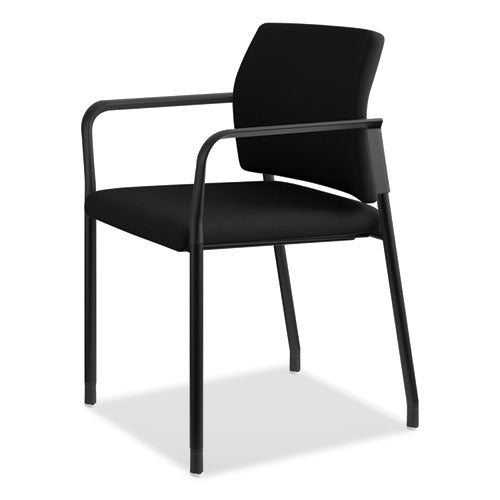Accommodate Series Guest Chair, 23.25" X 21" X 32", Black Seat-black Back, Black Base, 2-carton