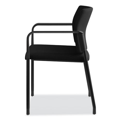 Accommodate Series Guest Chair, 23.25" X 21" X 32", Black Seat-black Back, Black Base, 2-carton