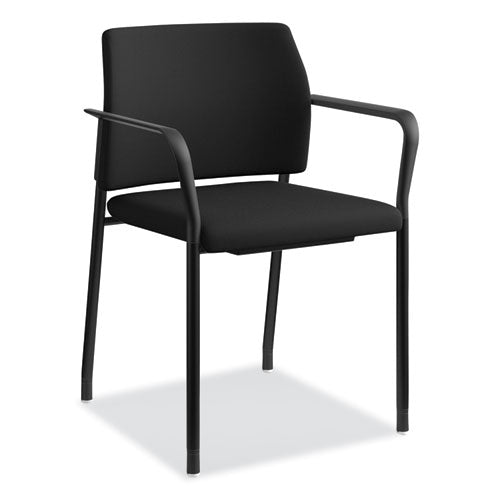 Accommodate Series Guest Chair, 23.25" X 21" X 32", Black Seat-black Back, Black Base, 2-carton