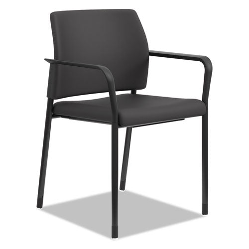 Accommodate Series Guest Chair, 23.25" X 21" X 32", Black Seat-black Back, Black Base, 2-carton