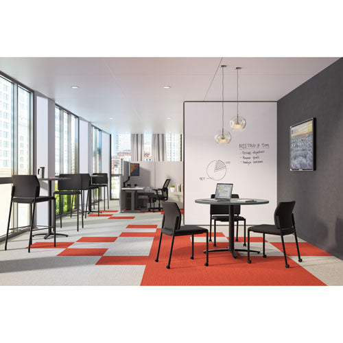 Accommodate Series Guest Chair, 23.25" X 21" X 32", Black Seat-black Back, Black Base, 2-carton