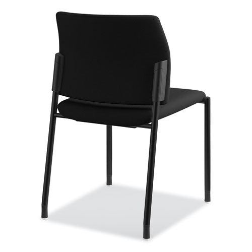 Accommodate Series Guest Chair, 23.25" X 21" X 32", Black Seat-black Back, Black Base, 2-carton