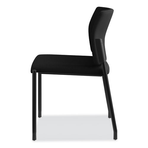 Accommodate Series Guest Chair, 23.25" X 21" X 32", Black Seat-black Back, Black Base, 2-carton