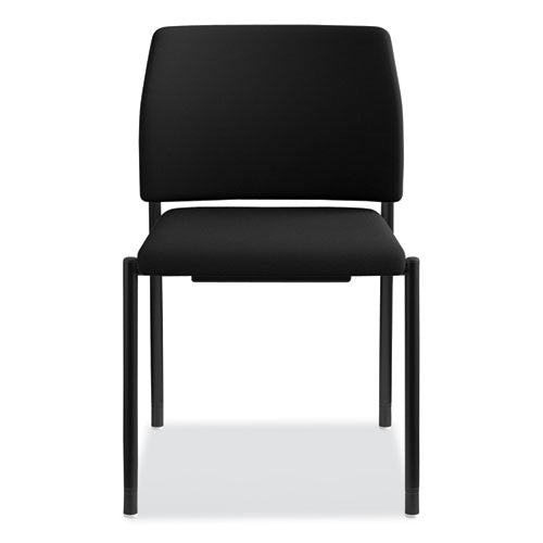 Accommodate Series Guest Chair, 23.25" X 21" X 32", Black Seat-black Back, Black Base, 2-carton